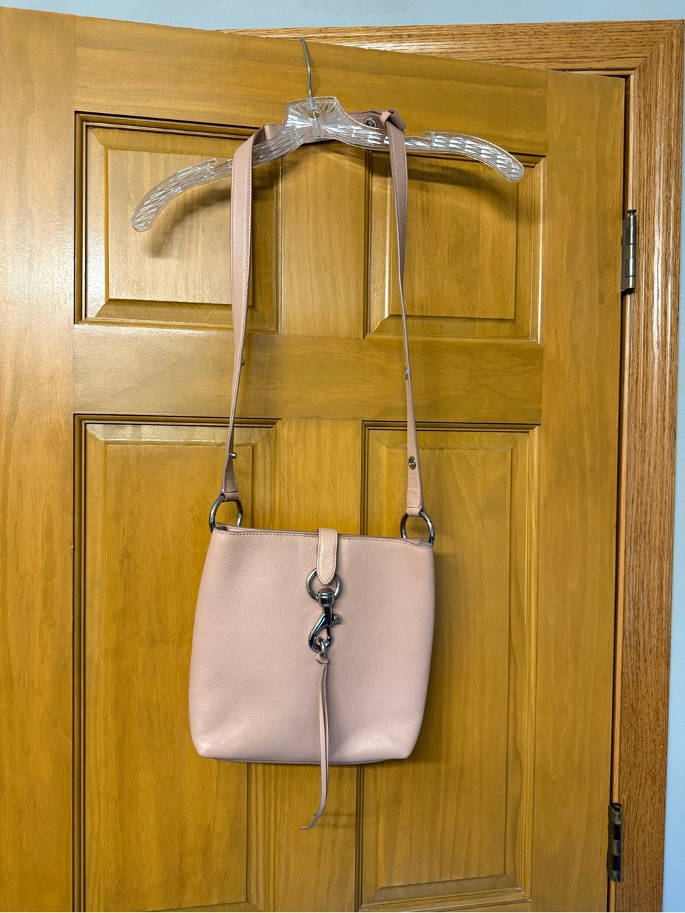 Rebecca Minkoff Megan small feed bag Blush Pink Leather Crossbody Bag